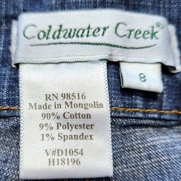 Coldwater Creek Natural Waist 5-Pocket Medium Wash  Straight Leg Jeans S… - Picture 8 of 10